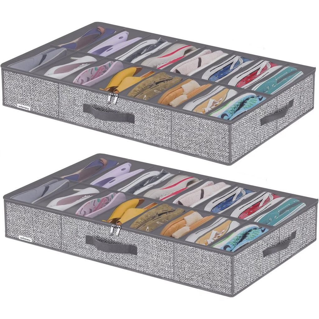 Under Bed Shoe Storage Organizer, Set of 2 N936712