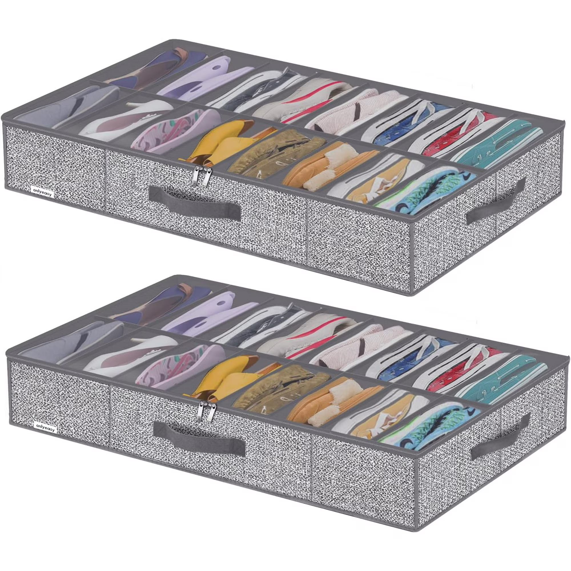 Under Bed Shoe Storage Organizer, Set of 2 N936712