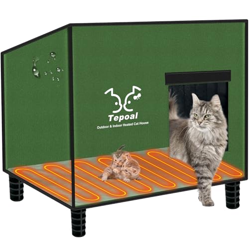 Heated Outdoor Cat House 20x16x20 in G4471