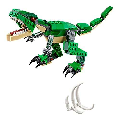 LEGO Creator 3 in 1 Mighty Dinosaur Toy, Transforms from T. rex to Triceratops to Pterodactyl Dinosaur Figures, 31058 C182