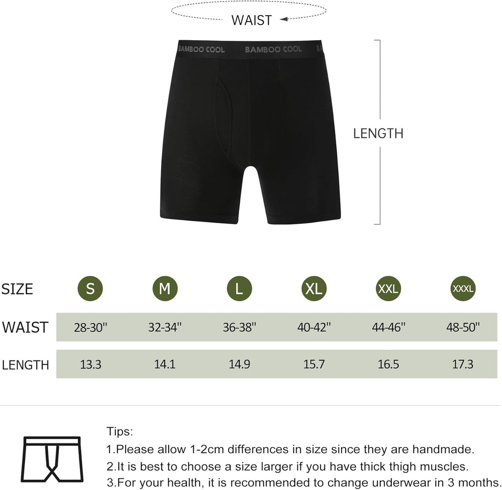 Bamboo Viscose Boxer Briefs (4 Pack) B87756