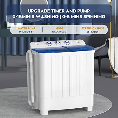 Portable Twin Tub Washing Machine with Spinner G254037