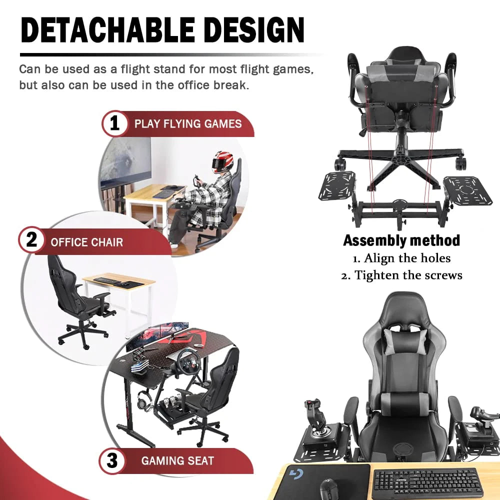Flight Sim Stand with Gaming Seat W315