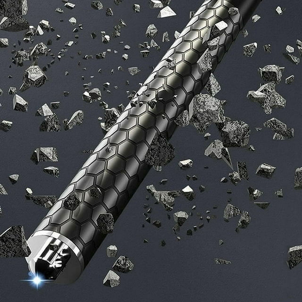 Enhanced Automatic Retractable Hiking Stick 3 Sections Trekking Poles with Sleeves and Tail Ropes Non-Slip Q131