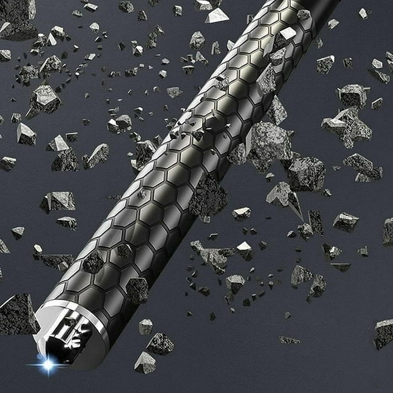 Enhanced Automatic Retractable Hiking Stick 3 Sections Trekking Poles with Sleeves and Tail Ropes Non-Slip Q131