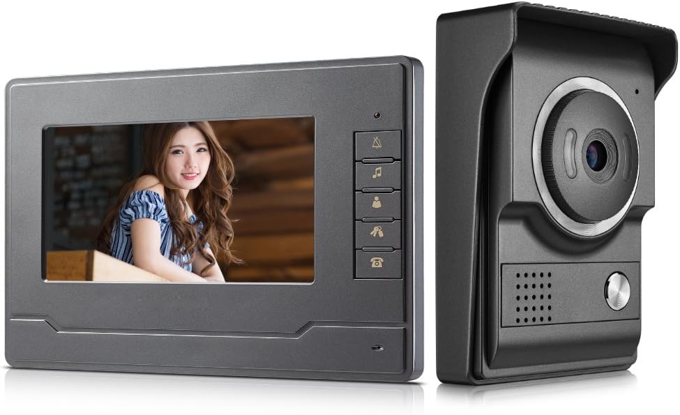 Wired 7 Inches Video Intercom System with HD Camera X7701