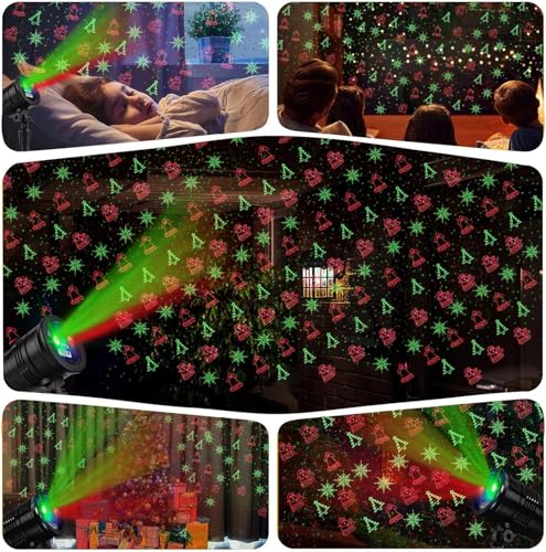 Red and Green LED Star Show Projector Light Q39876