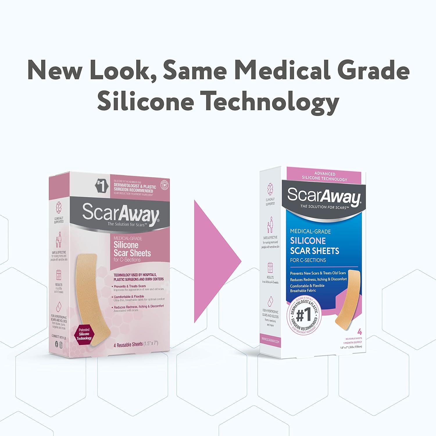 Reusable Silicone Scar Sheets (1.5” x 7”), 4 Sheets I2835