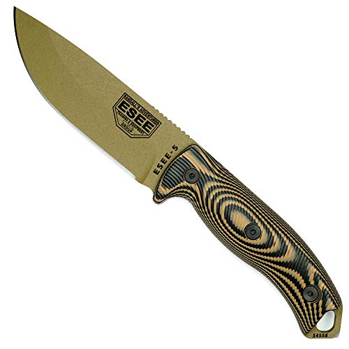 1095 Carbon Steel Fixed Blade Knife with Kydex Sheath Z12217