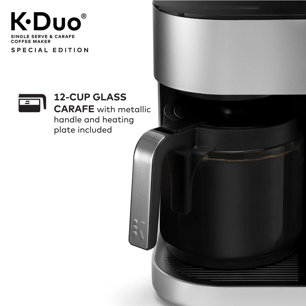 Silver Single Serve & Carafe Coffee Maker N978