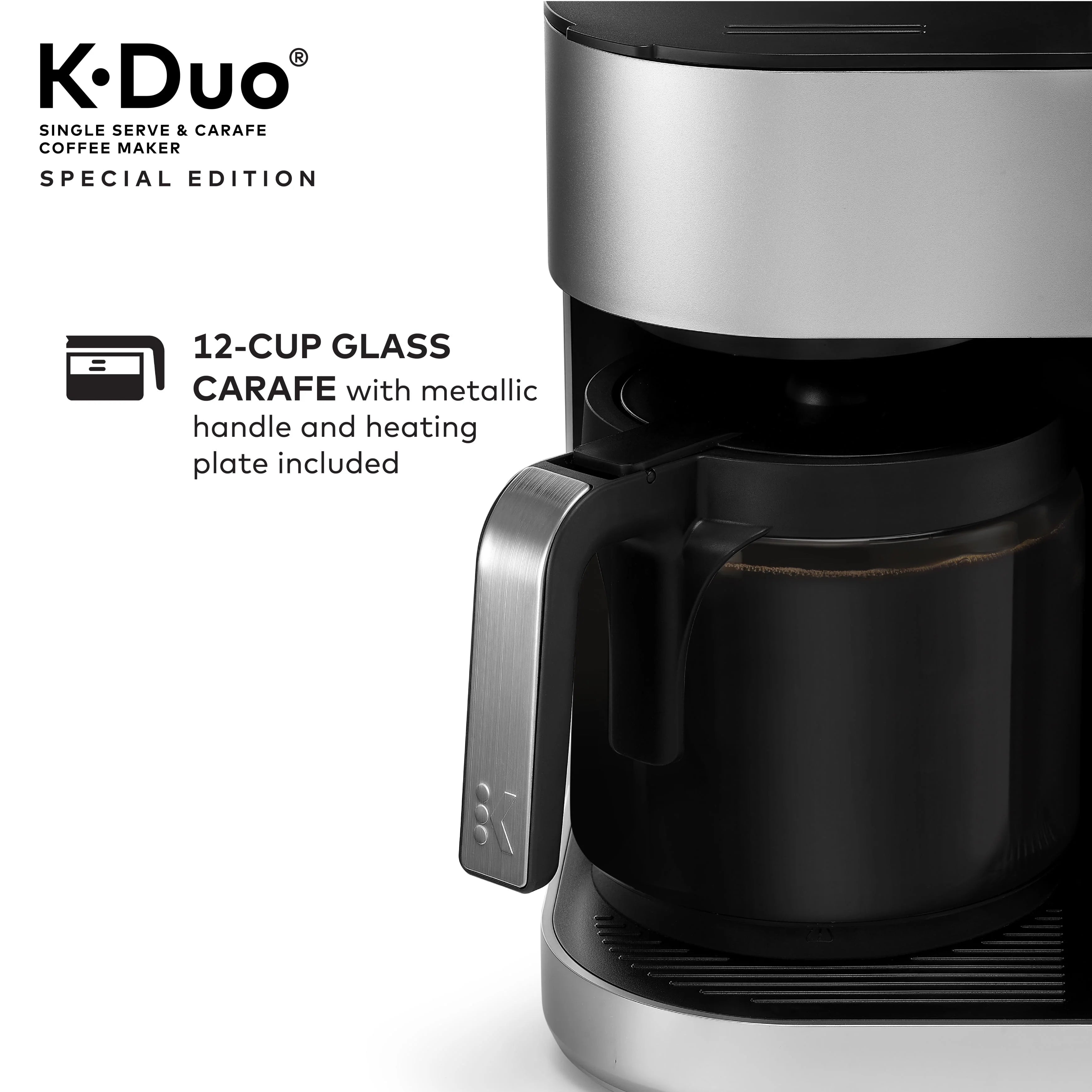 Silver Single Serve & Carafe Coffee Maker N978