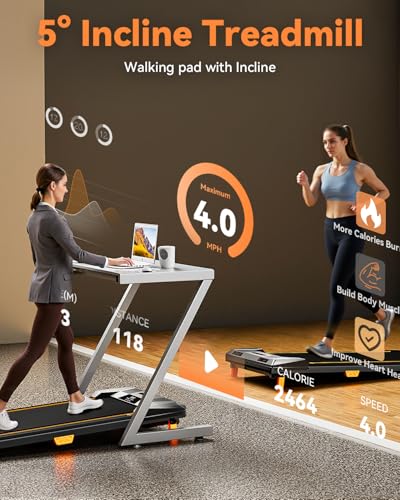 Compact Under Desk Treadmill with Remote Control R385
