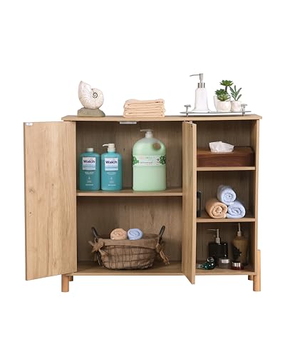 Natural Rattan Storage Cabinet with Adjustable Shelf W7736
