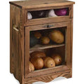 Wooden Countertop Storage Cabinet, 11.8W x 6.8D x 16H in, Rustic Color J60968