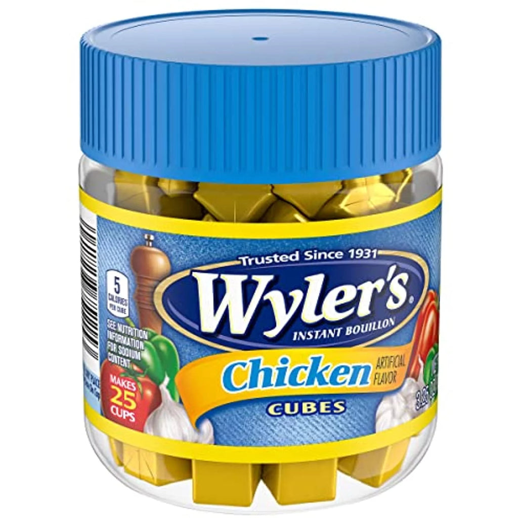 Chicken Instant Bouillon Cubes Jar, 3.25 Oz, Pack Of 8 M322069
