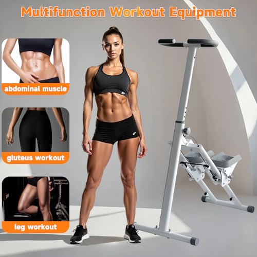 Folding Vertical Climber Exercise Stepper with Handle H934