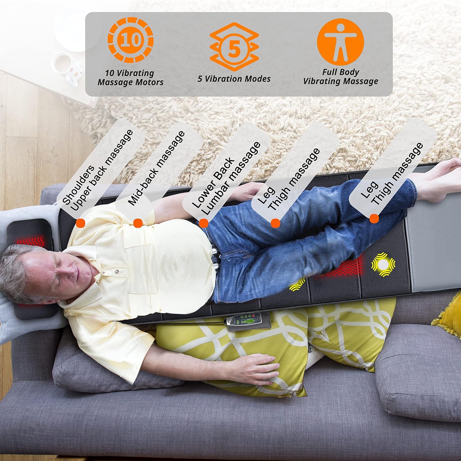 Full Body Massage Mat with Heat O942