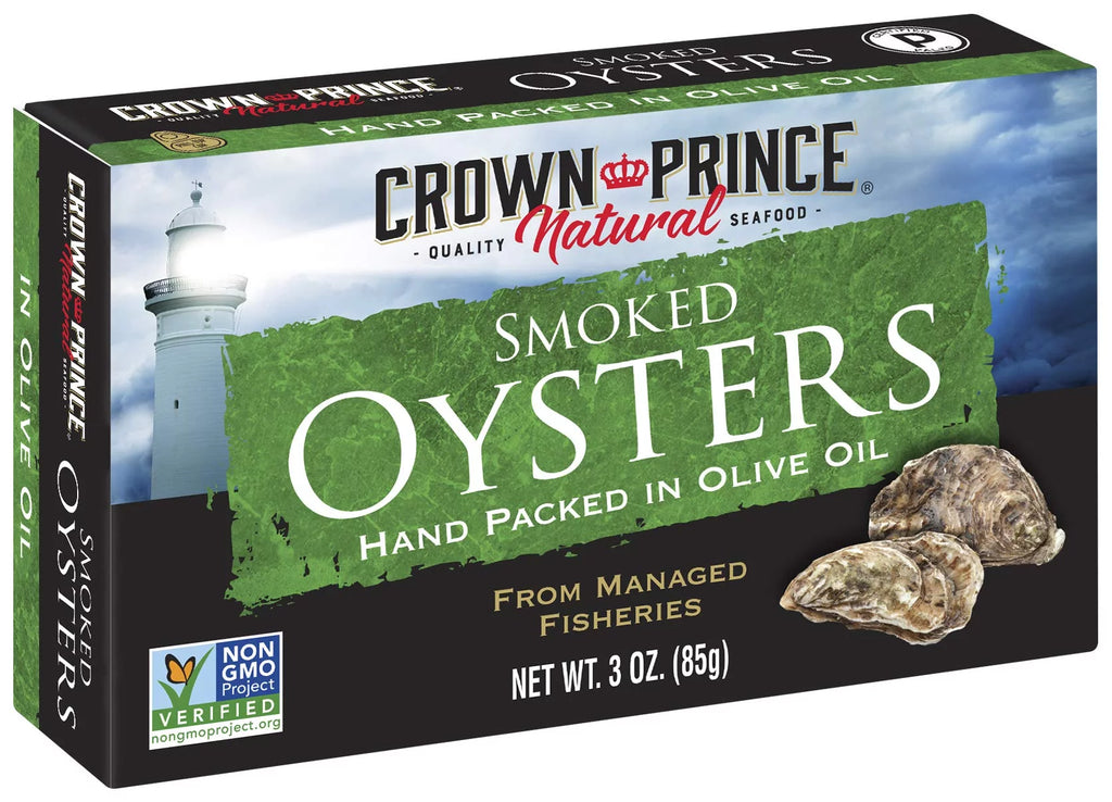 Smoked Oysters in Pure Olive Oil, 3-Ounce Cans (Pack of 18) H600651