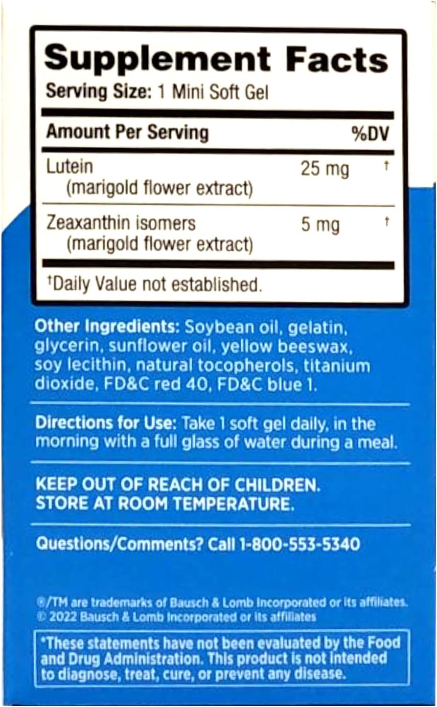 30 Softgels Lutein & Zeaxanthin Supplement (Pack of 2) A748