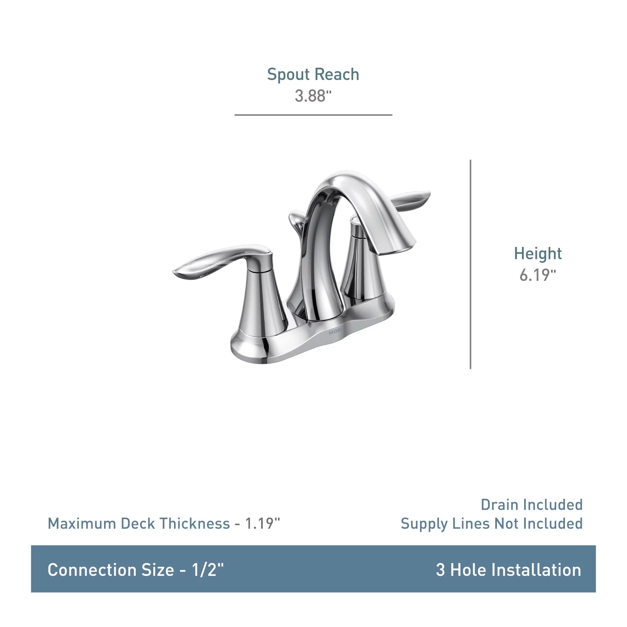 Centerset Bathroom Sink Faucet A691306