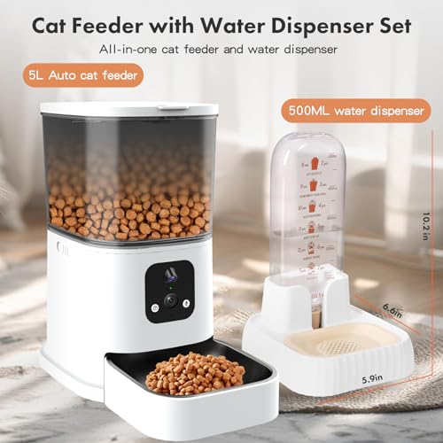 3L Automatic Cat Food Feeder with Camera F136