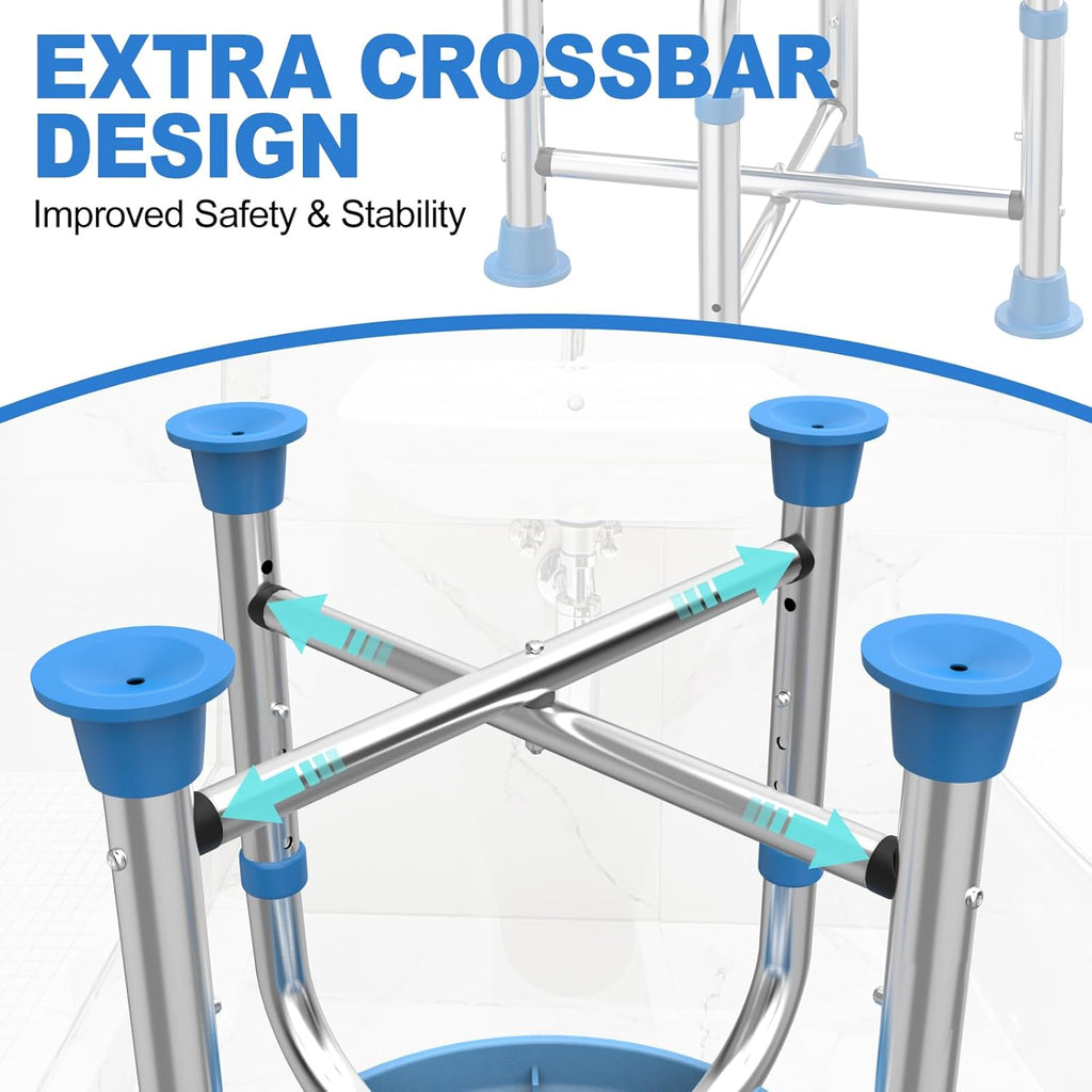 400LB Stainless Steel Round Shower Chair V50735