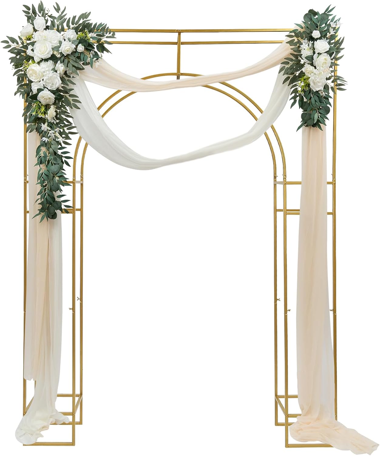 Gold Metal Double Arch Wedding Backdrop Stand W82130