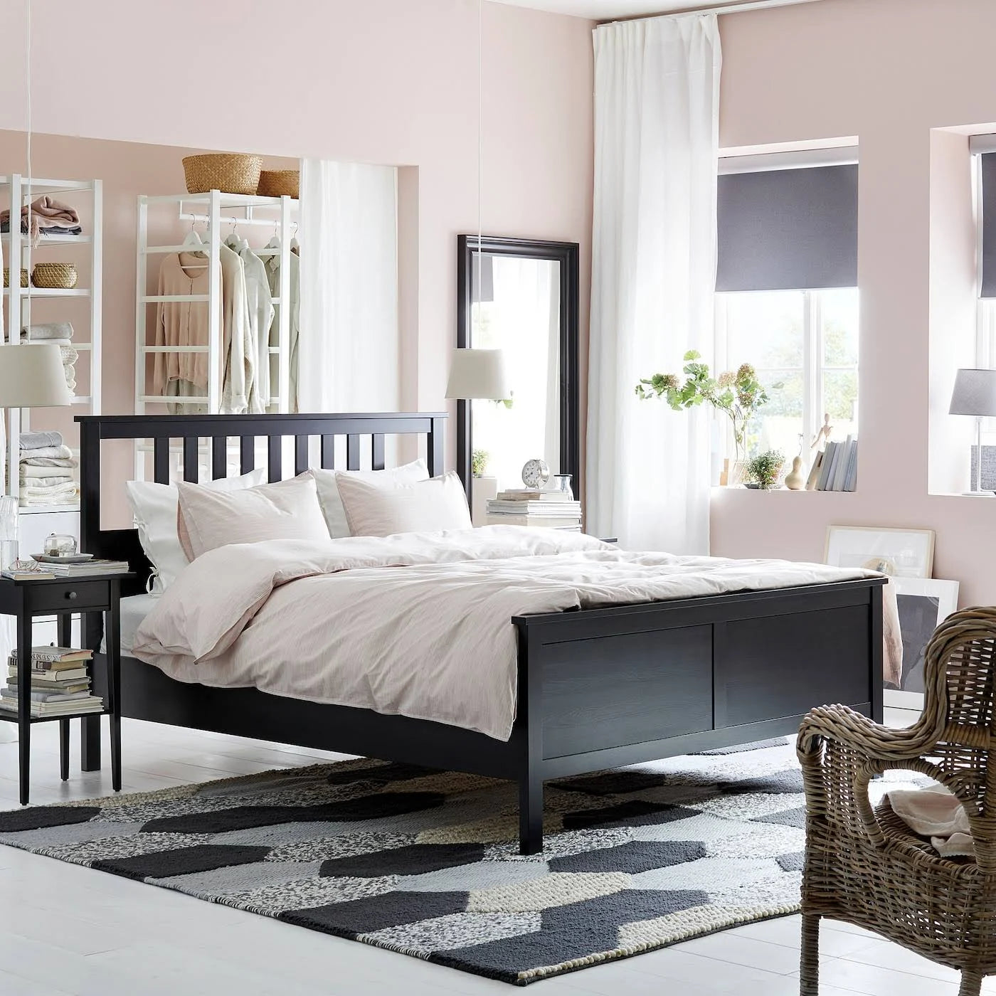 Black-brown King Bed Frame H260