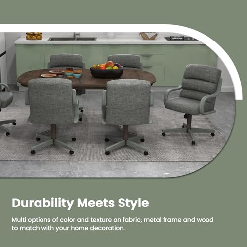 6 Set Casual Dining Chairs with Casters Q268330