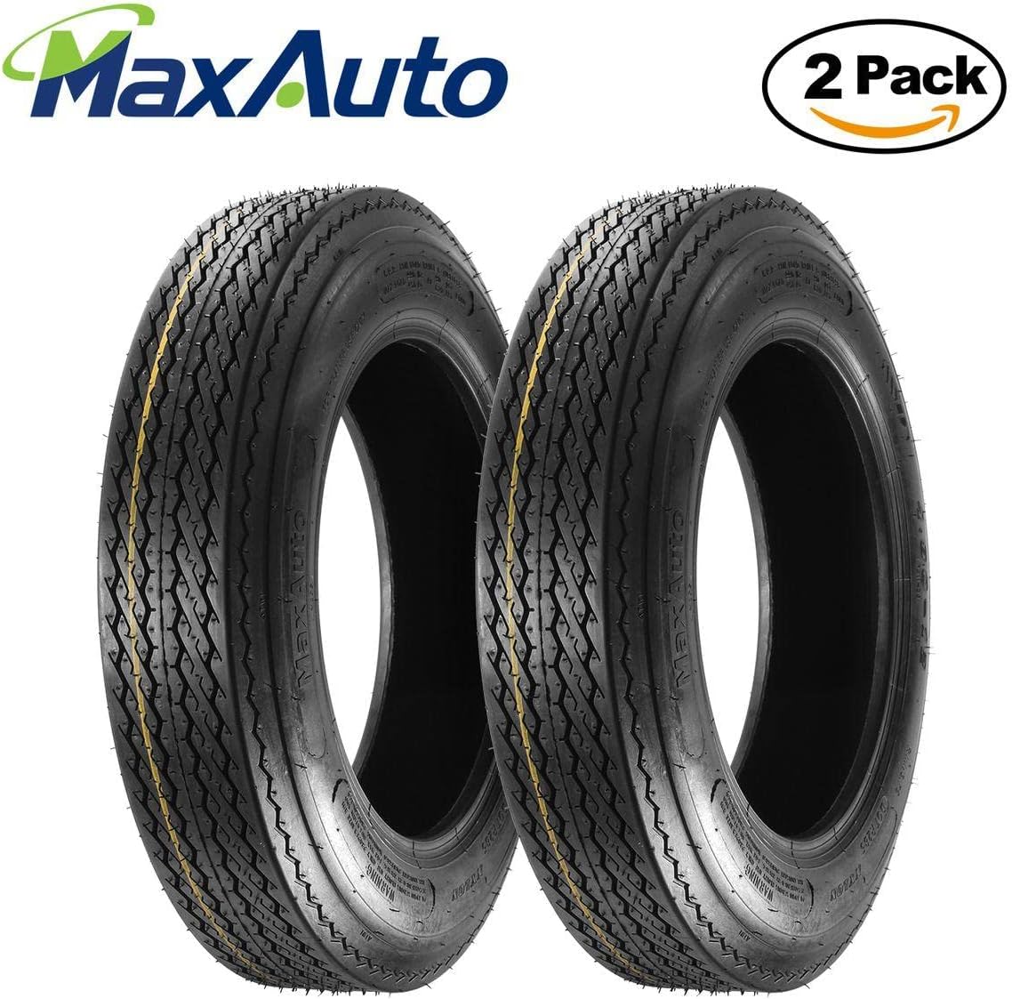 Set of 2 4.80-12 Boat Trailer Tires S54509
