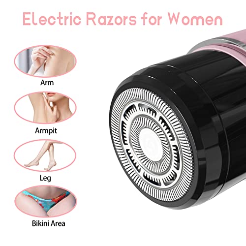 Rechargeable Waterproof Electric Razor for Women (Pink) L79511