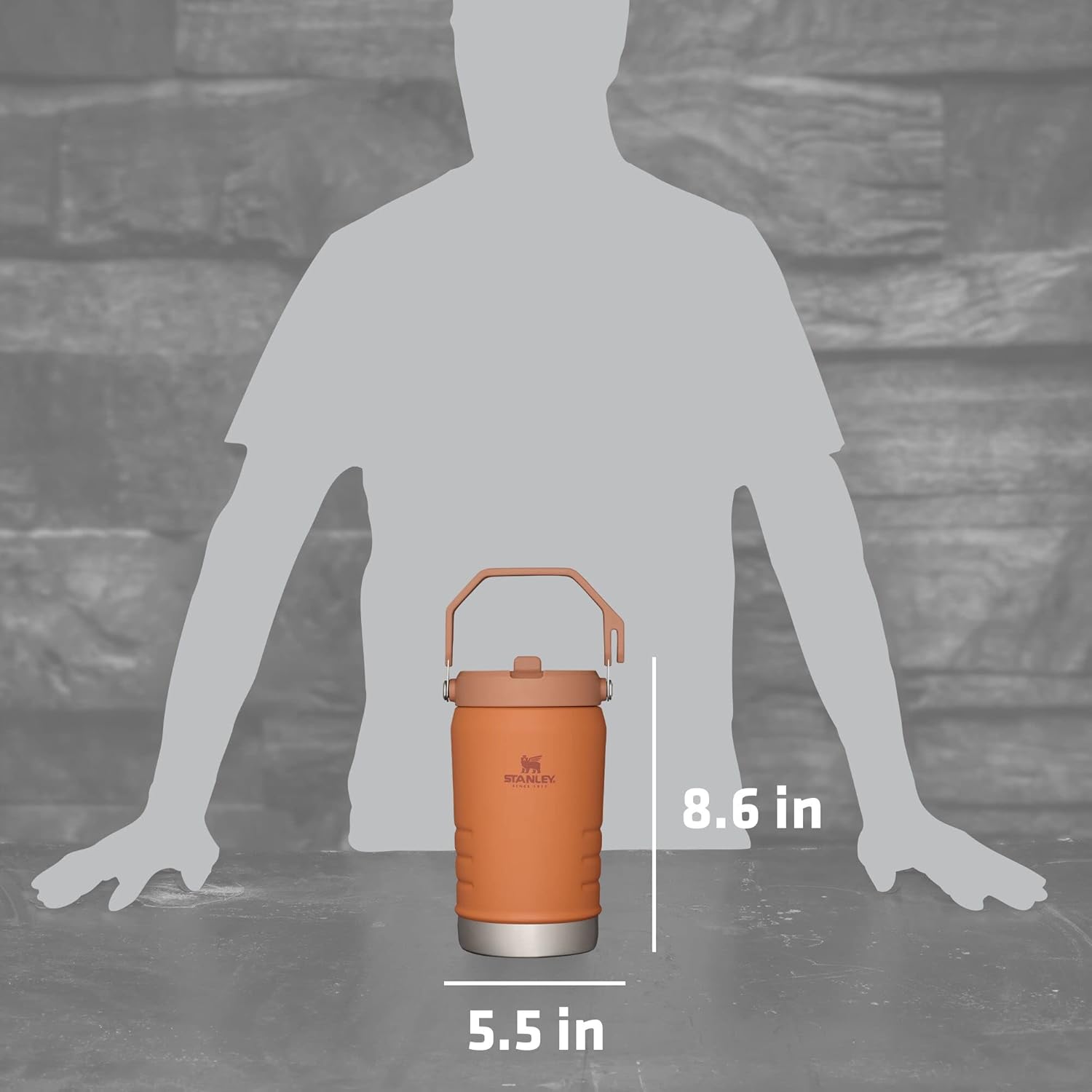 40OZ Stainless Steel Vacuum Insulated Water Jug with Straw Z4239