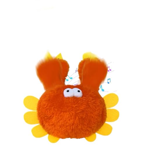 Interactive Chirping Bird with Flapping Wings Rechargeable Cat Toy (Grey) I64847