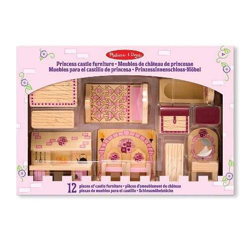 12 Pcs Wooden Dollhouse Furniture F104