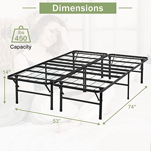 14 Inch Black Steel Twin Bed Frame M29844