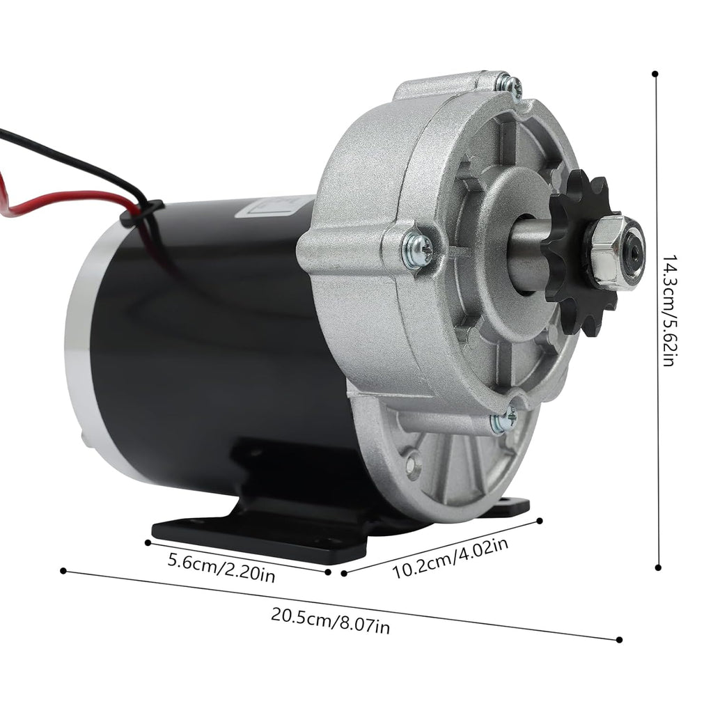 600W 24V 450RPM Brushed DC Reduction Motor T322815