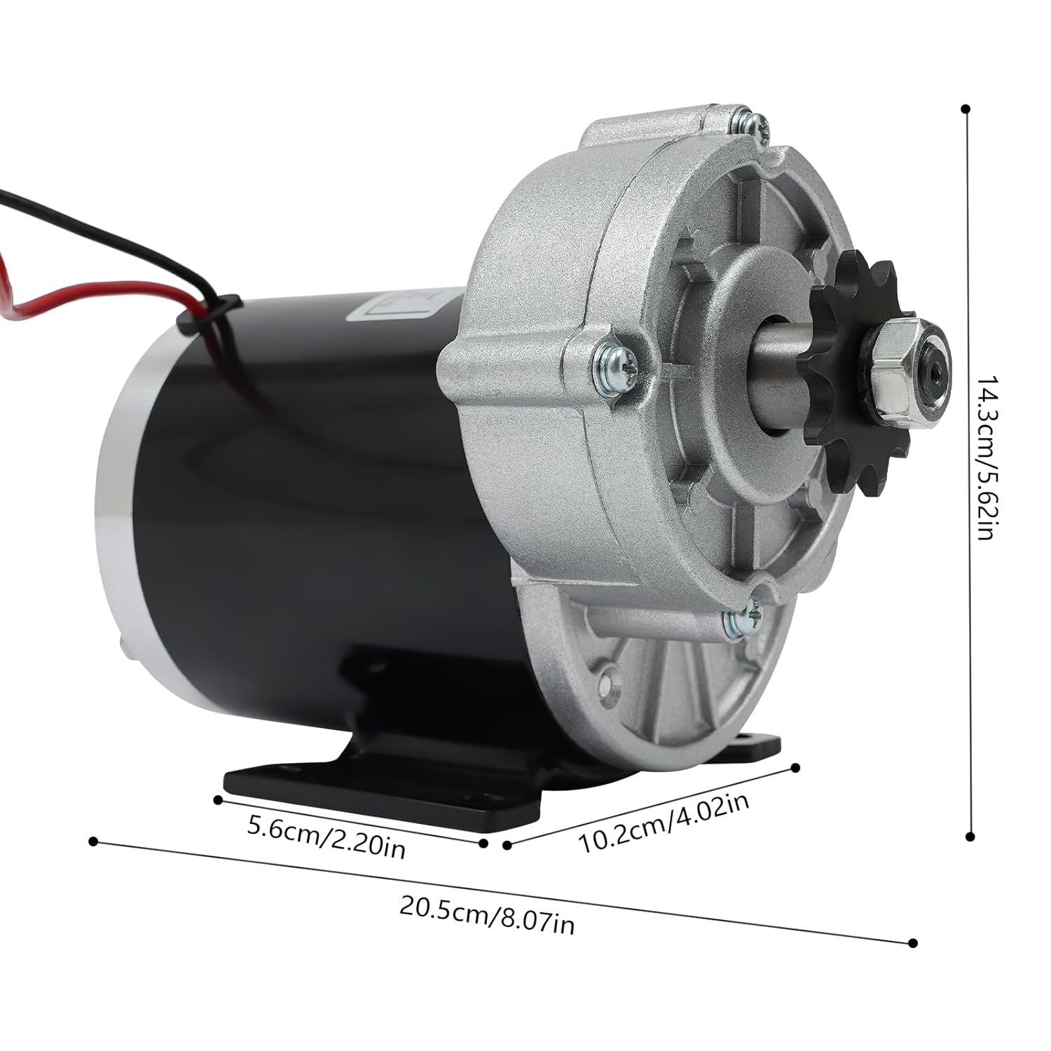 600W 24V 450RPM Brushed DC Reduction Motor T322815