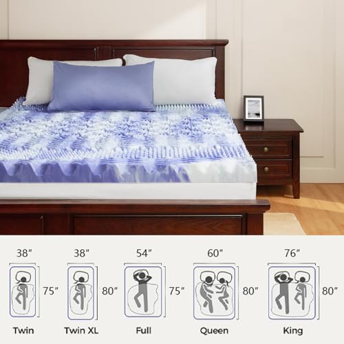 3 Inch Queen Memory Foam Mattress Topper with Cooling Gel Infused Foam M464087