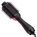 Black Hot Air Brush Hair Dryer And Volumizer N881
