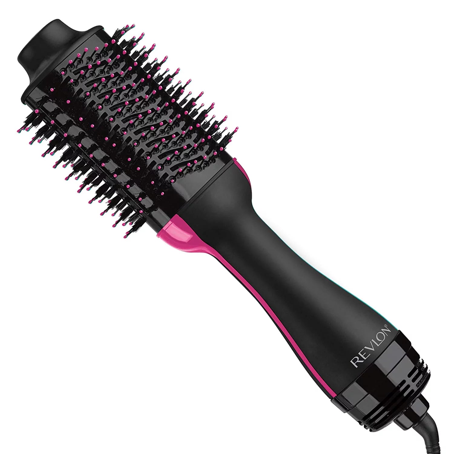 Black Hot Air Brush Hair Dryer And Volumizer N881