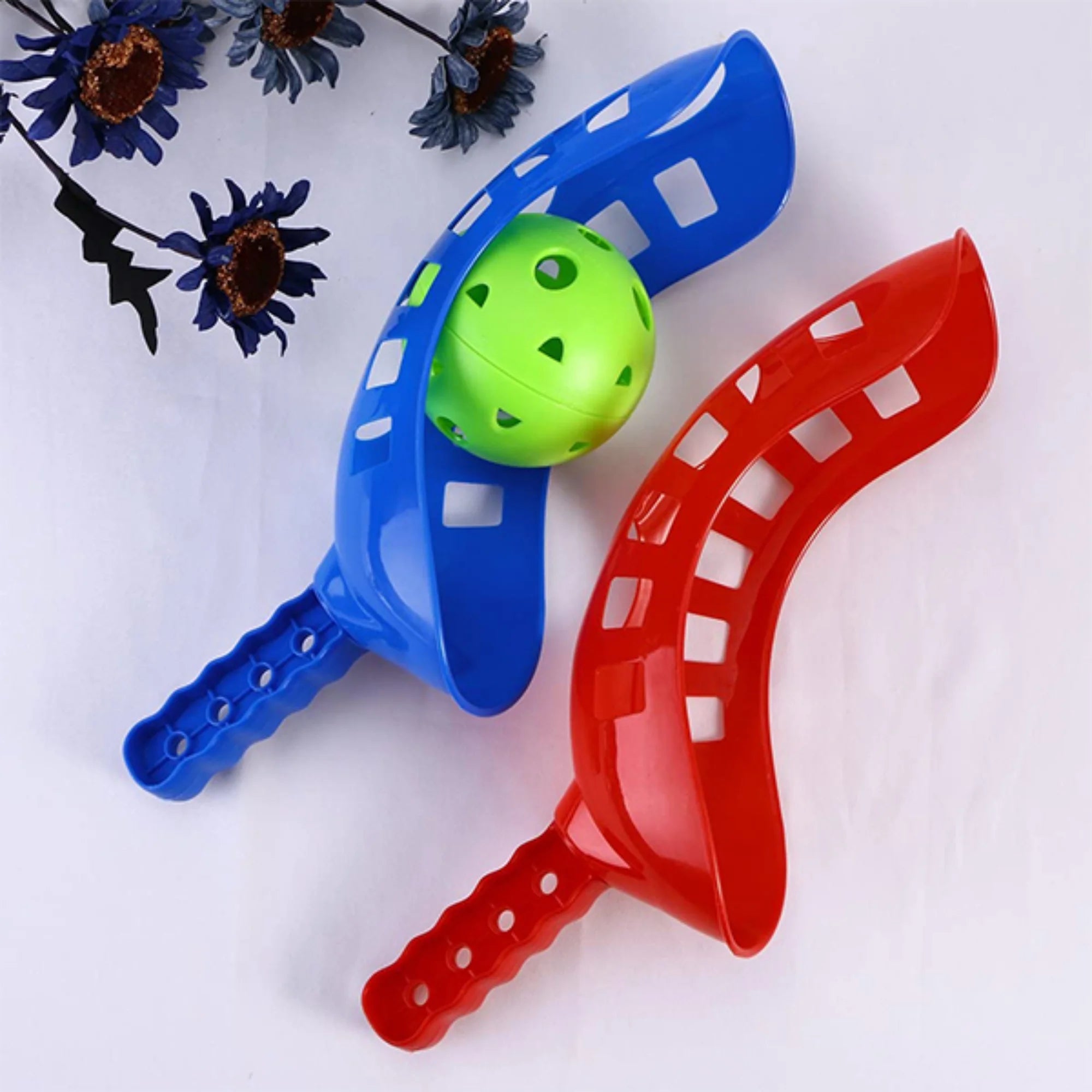 Plastic Toy Sky Catchers Set Includes 2 Brackets and 1 Ball S8642