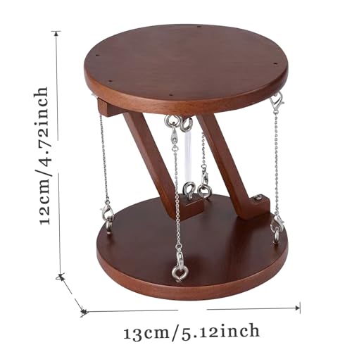 Nut-Brown Wooden Tensegrity Sculpture A3830