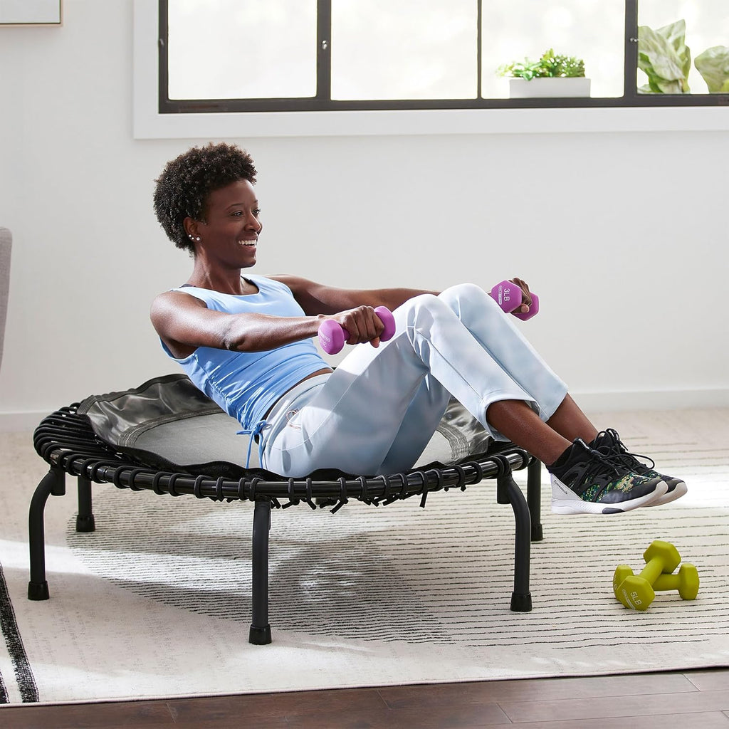 Black 44 Inch Mini Exercise Trampoline I6173