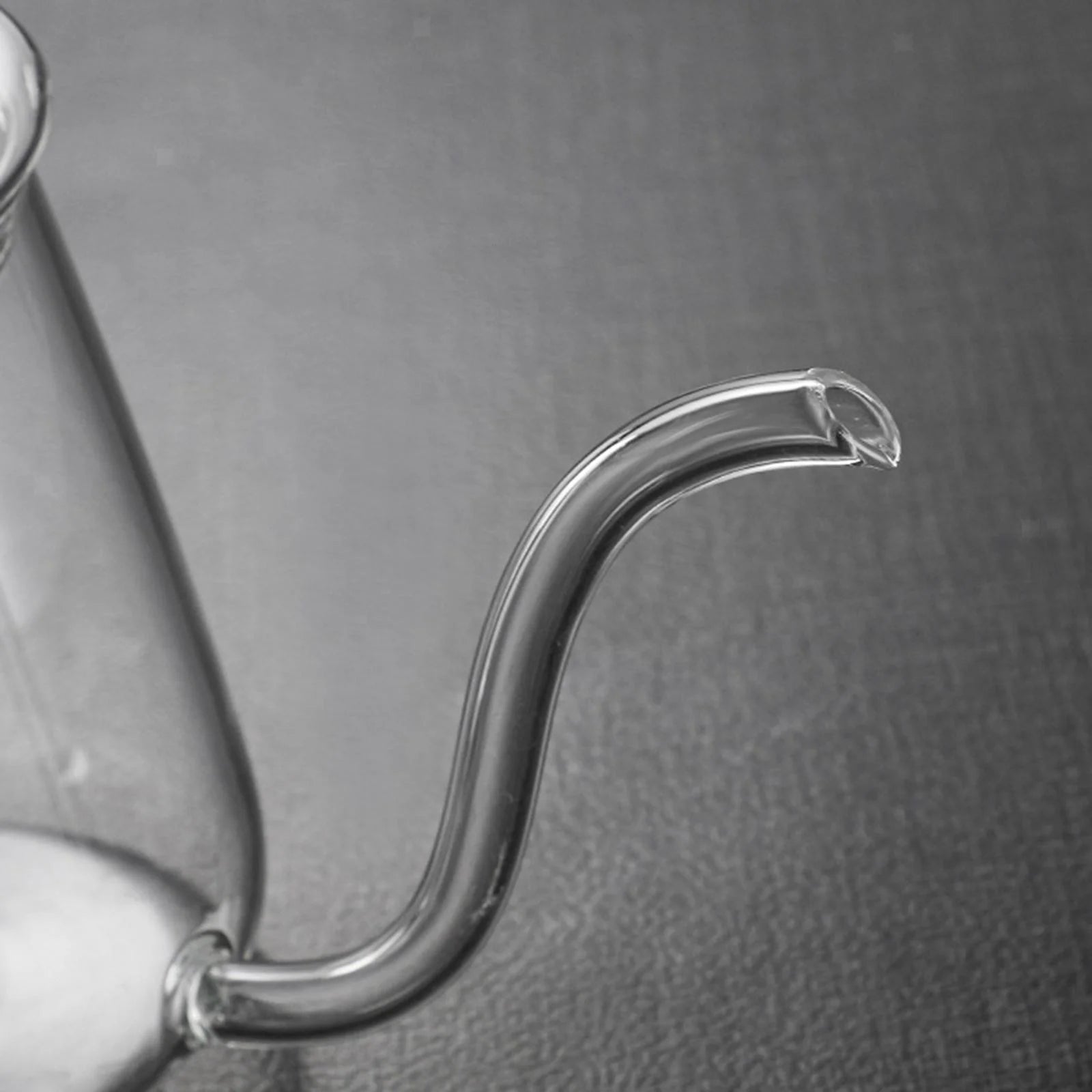High Borosilicate Glass Gooseneck Kettle with Lid F753054