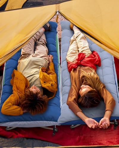 Camping Cot with Mattress Heavy Duty Folding Portable Bed P962