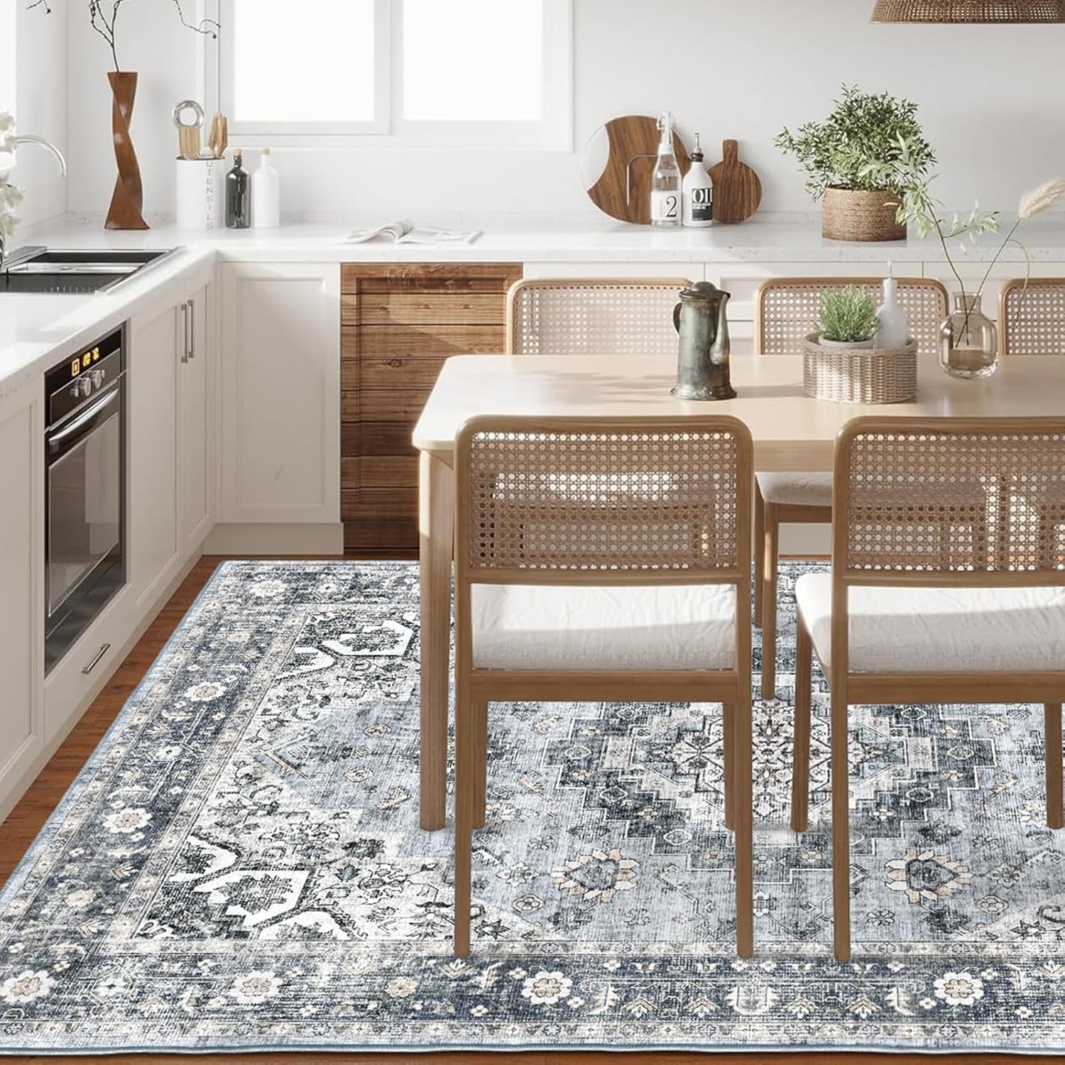 Machine Washable 5x7 Area Rug I399
