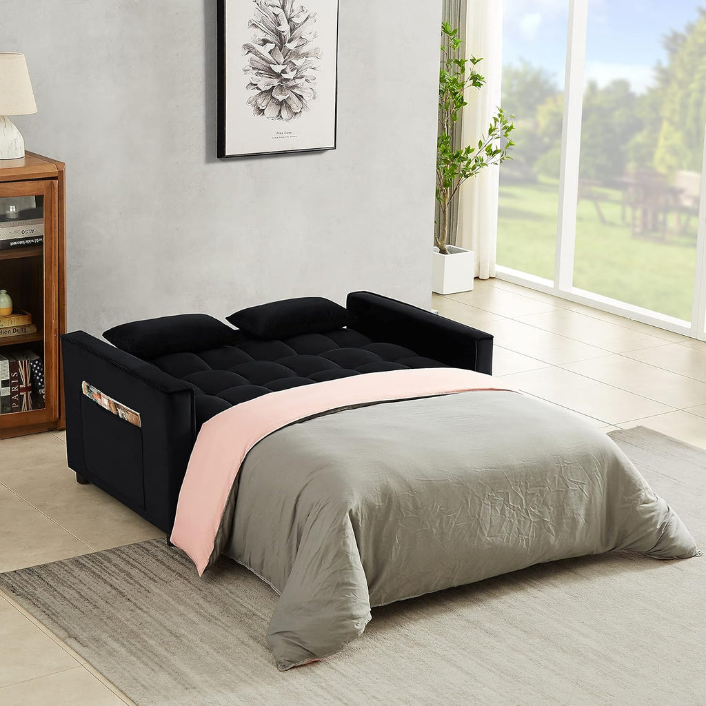3 in 1 Convertible Sleeper Sofa Couch with Pull Out Bed P24196