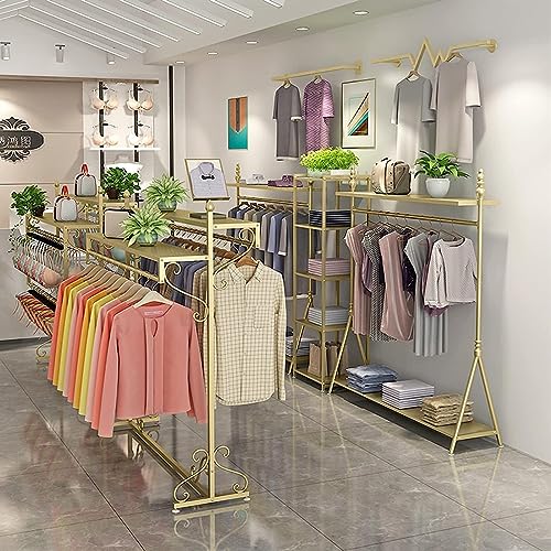 Gold Floor-standing Clothing Rack (47.2"/120cm) T151