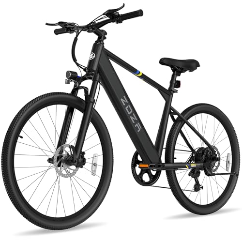 26" Electric Mountain Bike, 1000W Peak Motor, 375Wh Removable Battery, 7 Speed C25650