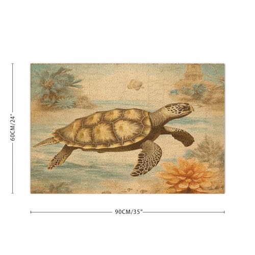 Turtle Coir Fiber Front Door Mat 16x24in R1520